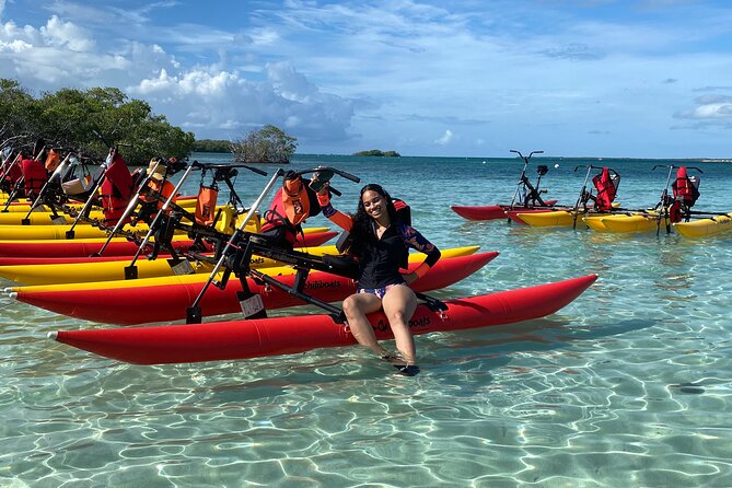 Adventure Chiliboats Waterbike in La Parguera - Stop 1, Cayo Májimo and the Los Cayos natural pool vibe