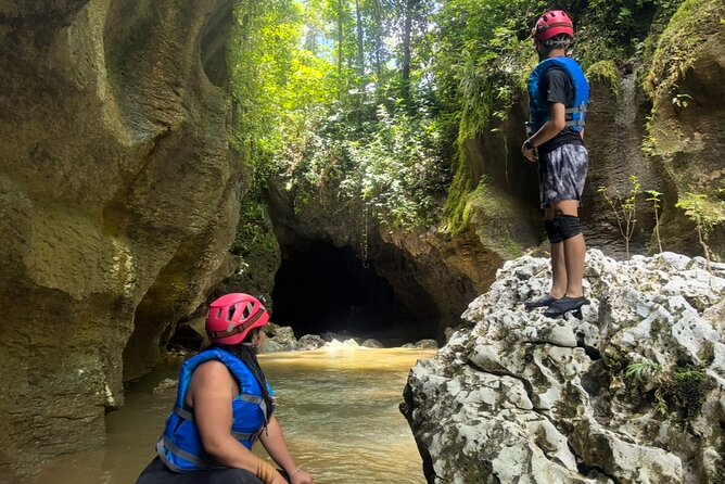 Adventure Half Day Explore Cueva Charco Azul and Cueva Arenales - Arenal Caves: the small canyon swim stop