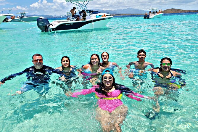 All-Inclusive: Mako 29ft Boat Tour to Icacos Palomino & Palominito - Stop 1, Cayo Icacos and Tortuga Reef: Optional Snorkeling and Real Beach Time