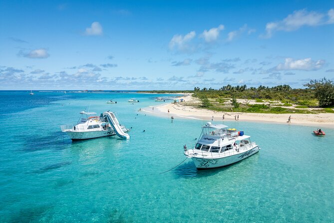 All Inclusive Snorkel and Slide Boat Tour: Icacos or Vieques - Marina Puerto Chico to the first snorkel stop: sail views that set the mood