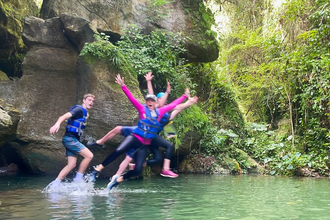 Arenales River Caving, Waterfall &Tropical Forest Secret Spring - The Vega Baja Start: Getting Wet Almost Immediately