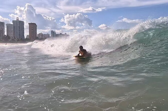 Boogie Board with Snacks and Drinks in San Juan - What this feels like on the beach