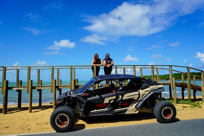 Drive a UTV Can-Am on a Beach Tour in San Juan Puerto Rico - Music, Bluetooth, and the sound level inside the UTV