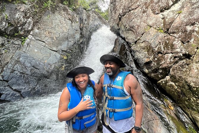 El Yunque Exclusive Experience: Waterslide Adventures w/Transport - Natural waterslides, rope swing, and cliff jump: how the adrenaline piece works