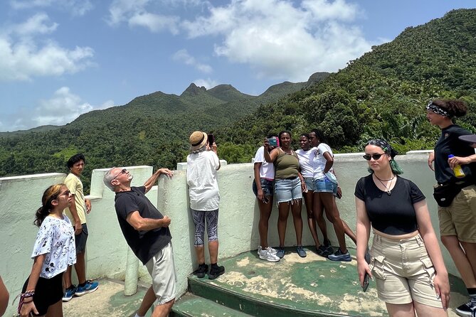 El Yunque National Forest Guided Tour with Transport - Stop 1 in El Yunque: Yocahu Tower views and waterfall moments