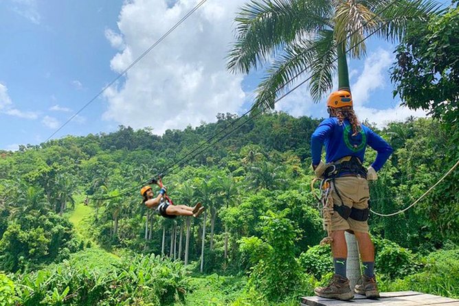 El Yunque Ziplining in Puerto Rico - Luquillo meet-up, and the “don’t get dropped early” rule