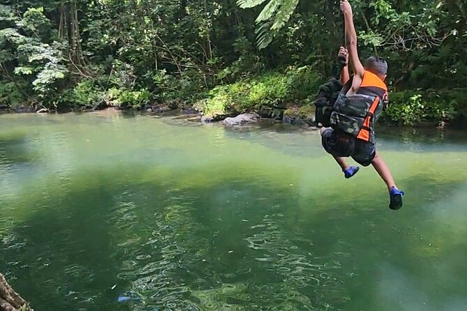 El Yunque Ziplining with River and Beach Visit - Mameyes River Time: Optional Cliff Jump or Rope Swing