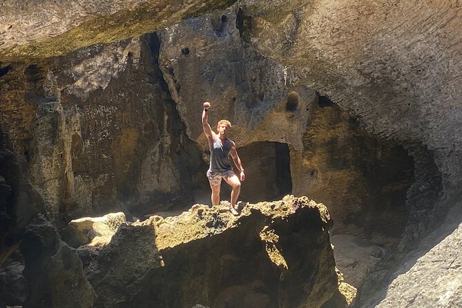 Explore Cueva del Indio + La Poza del Obispo Beach - La Poza del Obispo: Swimming in a natural ocean pool without fighting the Atlantic