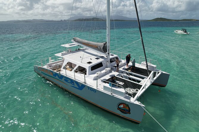 Icacos: Luxury Sailing Catamaran All Inclusive Beach and Snorkel - Lunch on a boat, authentic Puerto Rican food that feels like a real meal