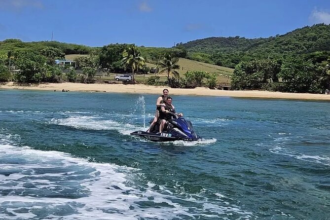 JetSki Tour on Vieques - Jet skiing along Vieques’ northwest coast, fast and focused