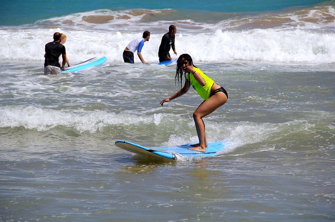 Luquillo, Puerto Rico: Beginners Surf Lesson - 1.5 hours on the water: soft boards, nearshore waves, lots of tries