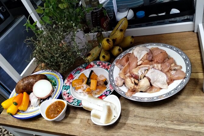 Modern Puerto Rican Cooking Class in a Historic San Germán Home - After cooking: eating on the terrace with sangria or beer