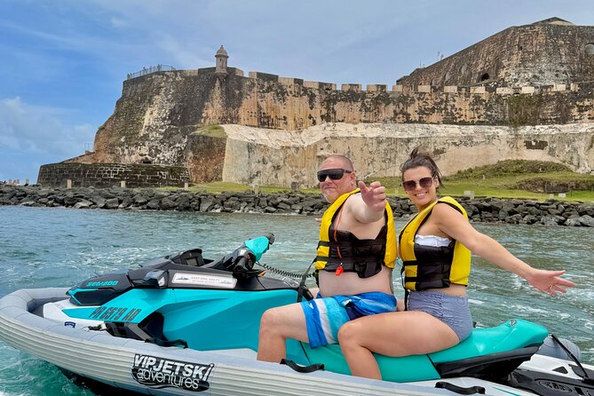 Old San Juan Jet Ski Tour Experience - Cruising San Juan Bay and spotting the fort line near El Morro