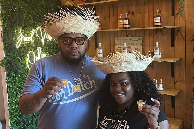 Old San Juan PR Fruit infused Moonshine & Cream liqueur Tasting - The value check: $38.25 for seven guided shots