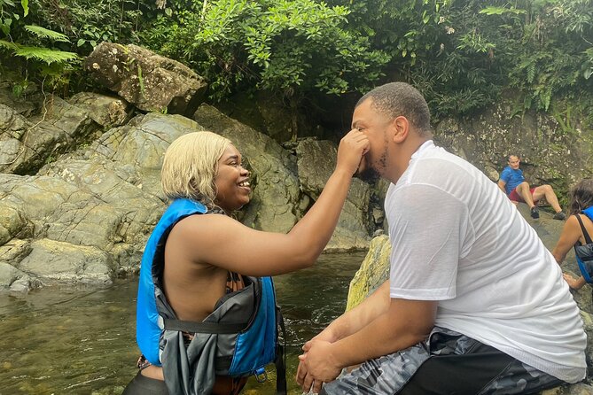 Private Full-Day Secret Hiking Tour to El Yunque Waterfalls - The natural waterslide and rope-swing zone