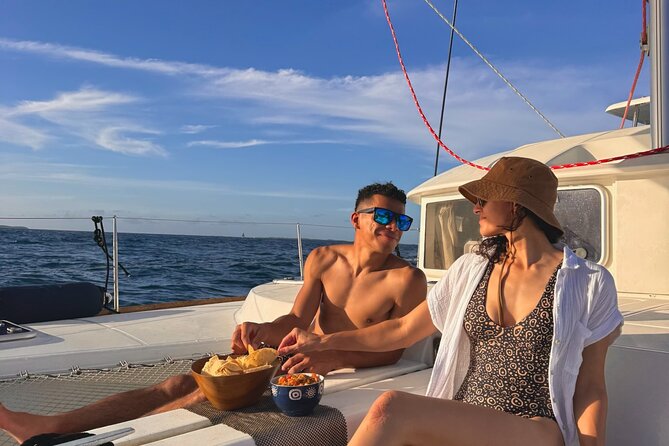 Private Janise Sailing Full Day Charter in Fajardo, Puerto Rico - The Janise 380 Setup: Trampoline Time and a Floating Lily Pad