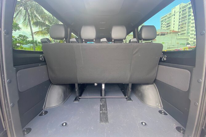 Puerto Rico Island Wide Private Transfers, 11Pax Lux Sprinter Van - What the ride feels like: A/C, leather seats, and luggage room