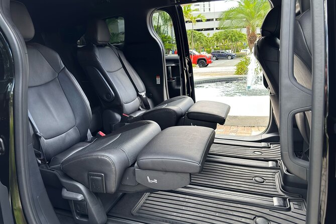 Puerto Rico Island Wide Transfers, Sienna Limited Luxury Minivan. - Luggage space and group travel: why this minivan setup is practical