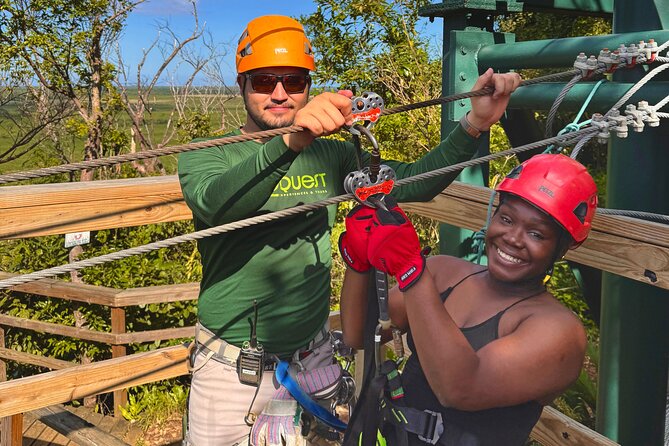 Puerto Rico Ziplining: High-Flying Adventure close to San Juan - Entering the course: hike, harness, and safety lesson