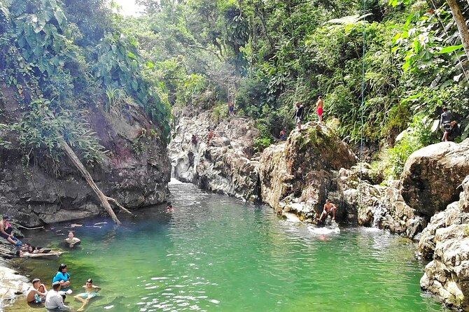 Rainforest River Nature Walk Adventure and Luquillo Beach - El Yunque National Forest Area: Puente Roto and the Rio Mameyes Setting