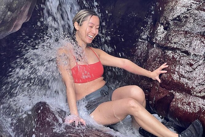 Rainforest Waterfall Slides/Adult Drinks included/ Beach - How the day actually flows, from San Juan to El Yunque