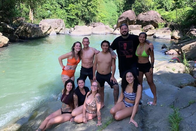 Rainforest Waterfall Slides/Adult Drinks included/ Beach - The mini rock cave photo stop you will actually use