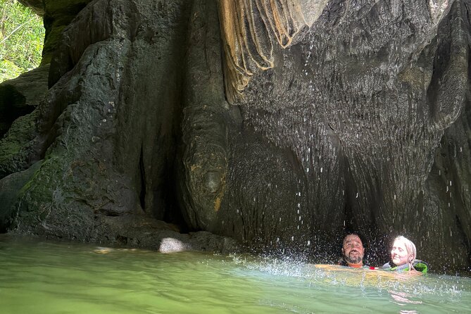 River Cave Swimming with TRANSPORTATION - How Swimming Really Works Here (Plus the Rock-Jump Option)