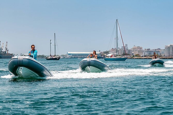 San Juan Mini Boat Tour - Old San Juan from the water: El Morro and La Fortaleza in context
