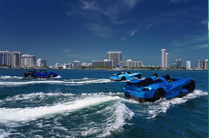 San Juan PR Watersports Car Rental Blue McLaren - Goggles, water shoes, and how to handle the splash zone