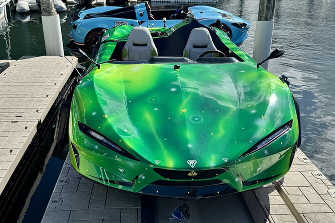 San Juan PR Watersports Car Rental Green Infinity - Jet Car VIP energy on San Juan Bay