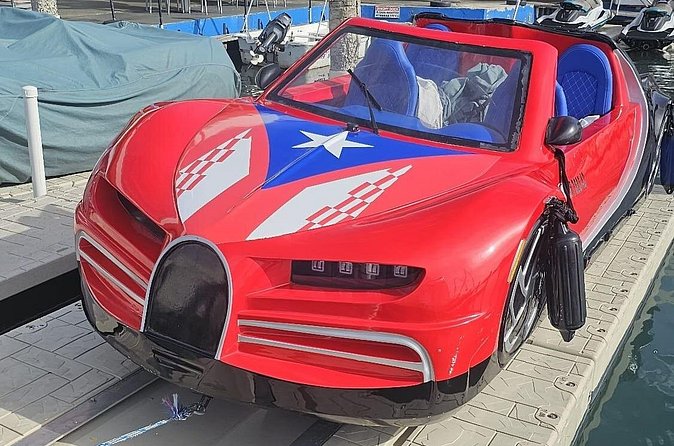 San Juan Watersports Car Rentals Red Bugatti - The safety briefing you should take seriously (especially if you get motion sick)