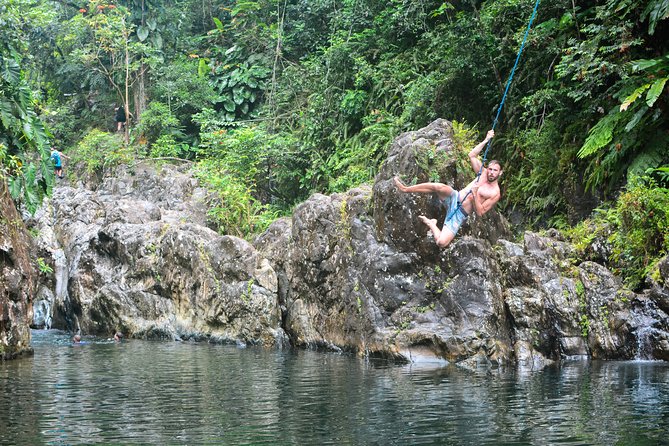 Small-Group El Yunque Rainforest Vivid Day Tour with Transport - Stop 2: Las Tinajas and Charco Frio, waterfalls, and the second pool choice