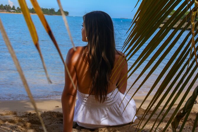 Stunning Private Beach Photoshoot in Puerto Rico's Hidden Gem - Price Breakdown: $60 for 1 Hour and 15 to 25 Finished Photos
