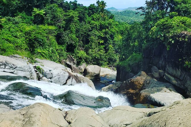 Waterfall Hike in Remote Area of El Yunque Rainforest; San Juan - The Waterfall and the Big Pool Moment